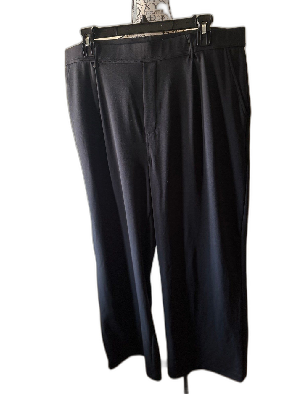 HALARA Black Wide-Leg Performance Trousers